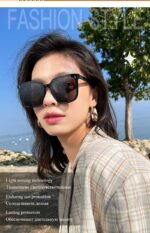OKFAD Folding Polarized Sunglasses（Circle Framed-Tea Shades） - Image 2