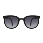 OKFAD Folding Polarized Sunglasses（Circle Framed-Tea Shades）
